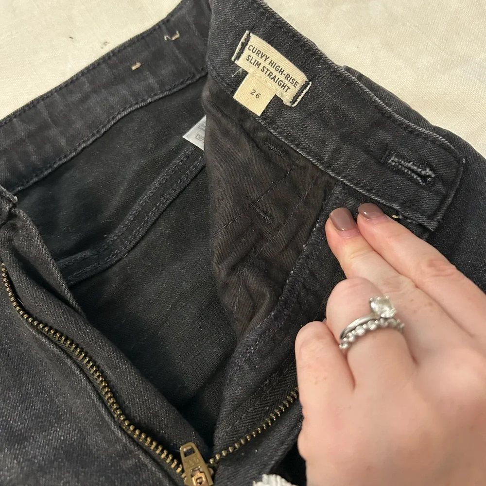 Madewell Charcoal Denim Pants - Picture 3 of 4